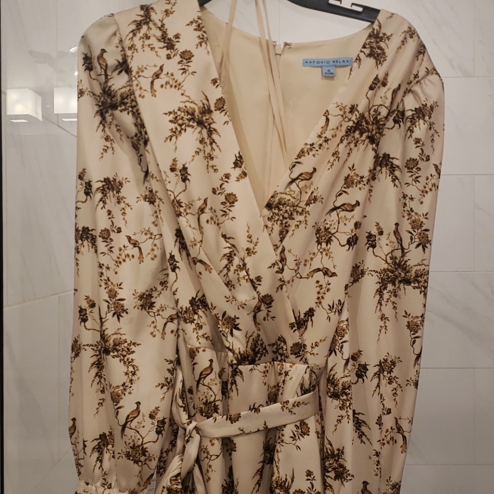 Beautiful NWT Antonio Melani warpped bodice dress